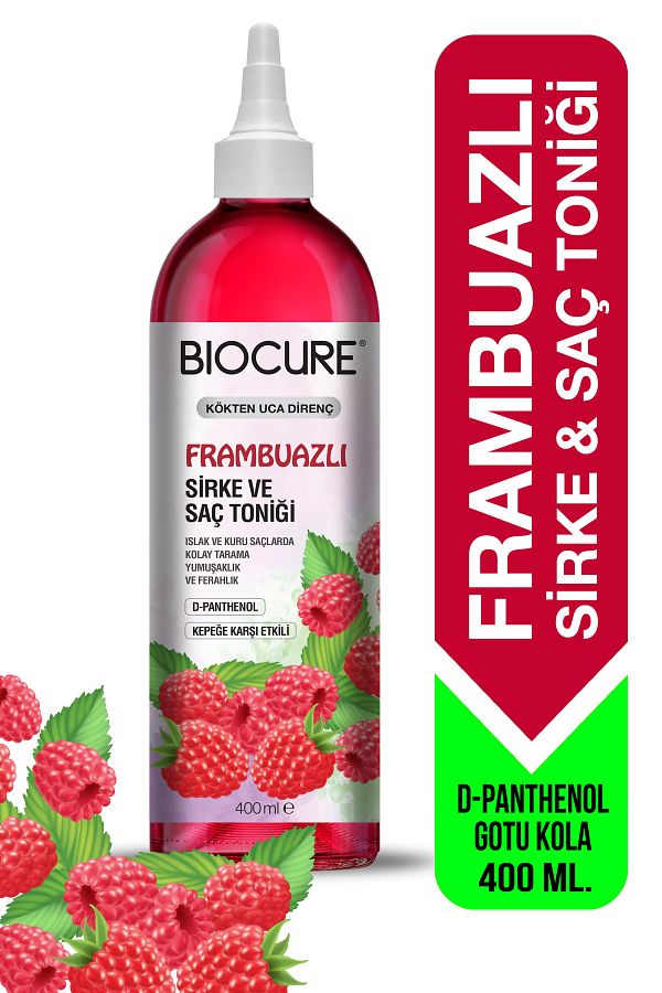 Biocure-Raspberry Vinegar and Hair Tonic 400 Ml 1
