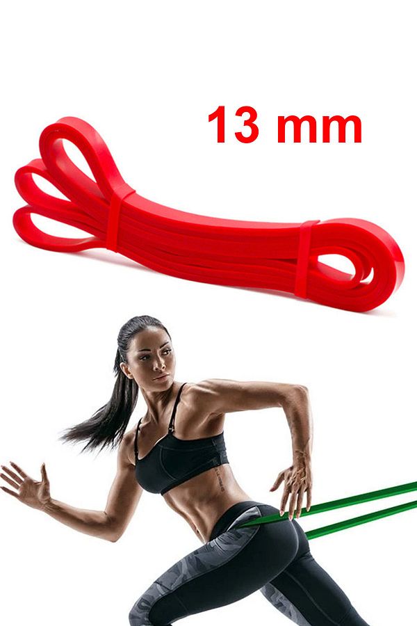 Jet Resistance Powerband 13 Mm Latex Power Band Lightweight Hard Resistance Band Pilates Aerobic Squat Red Trendyol