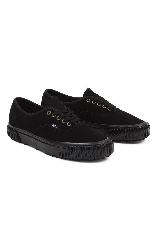 Black flat vans best sale
