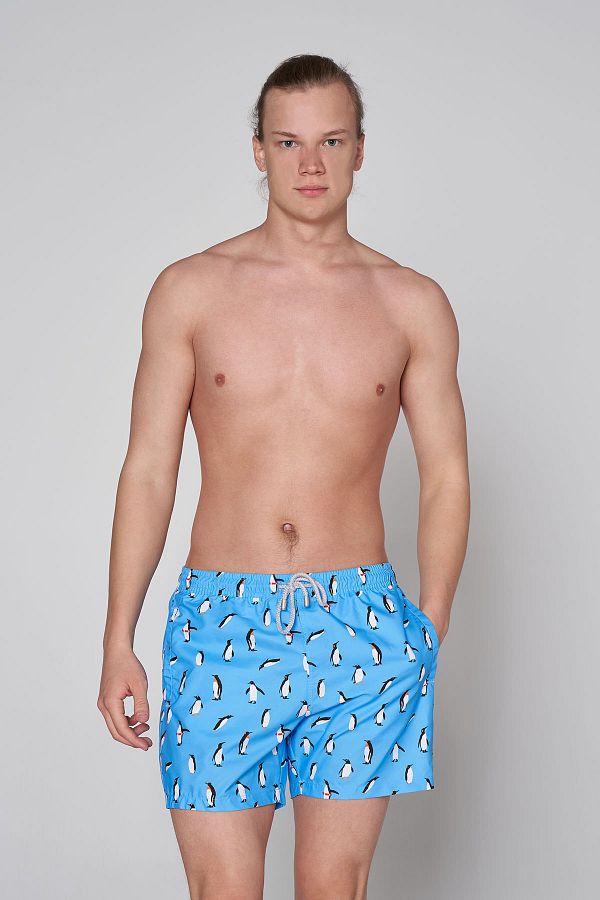 John Frank All Over Swimsuit Shorts Multicolor Trendyol