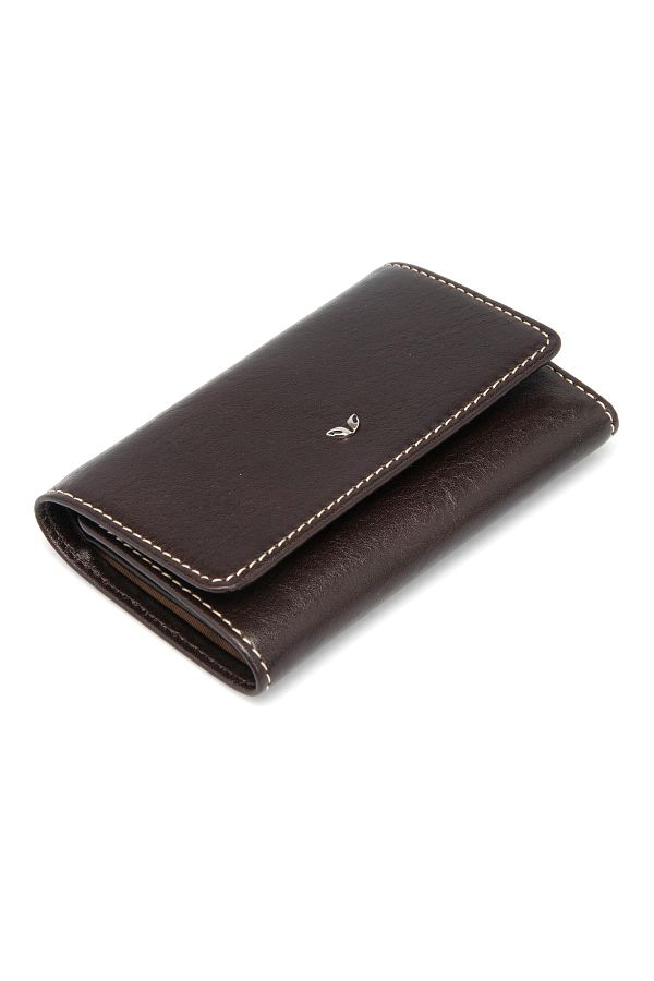 Tergan-Brown Leather Unisex Keychain 00066a98 1