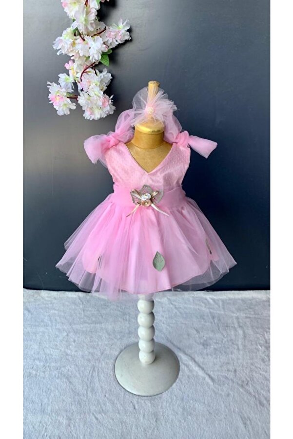 Petite Ponpon Baby Kız Bebek Yenidoğan Mevlüt Elbisesi Bebek Hediyelik Mevlütlük Elbise