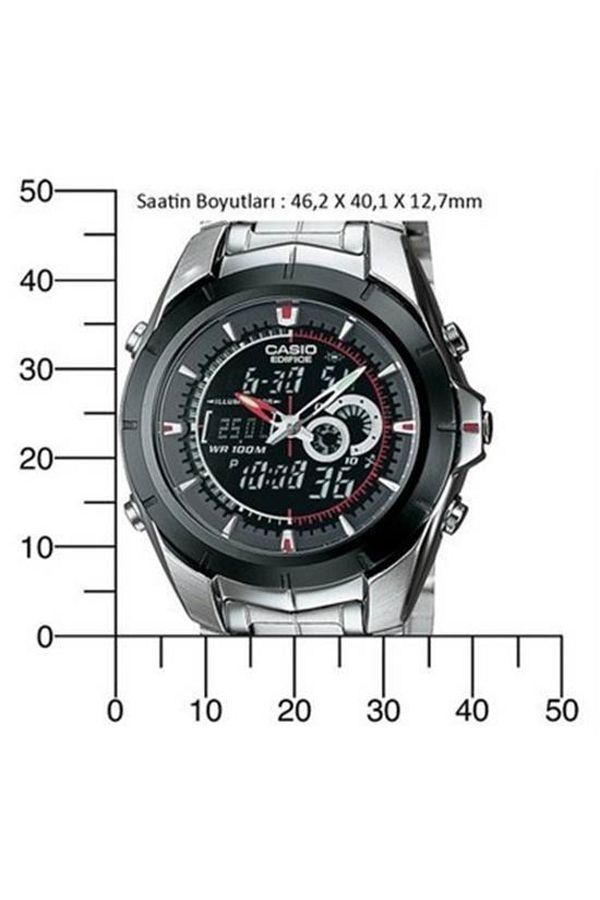 Casio Efa 119bk 1av Digital Analog Thermometer Wristwatch Trendyol