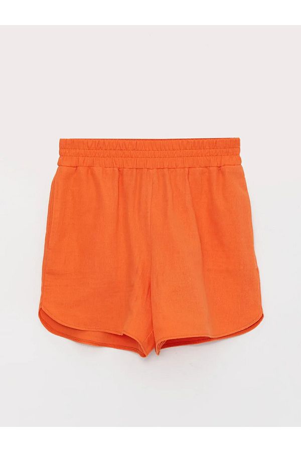 LC Waikiki-Pantaloni scurți de damă Vision cu talie elastică uni aspect in 1