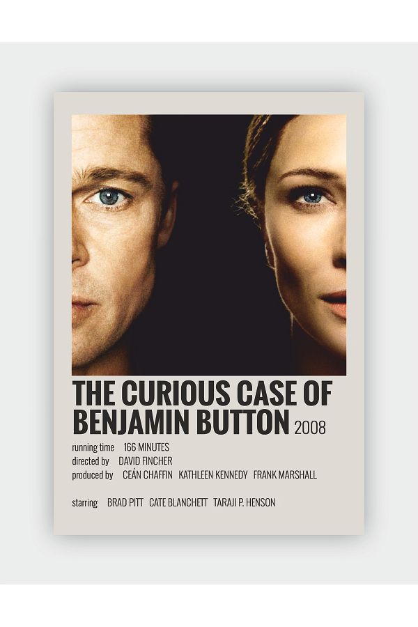 fırsatlar diyarı-Benjamin Button - Curious Case Movie Information Card and Wall Poster 1