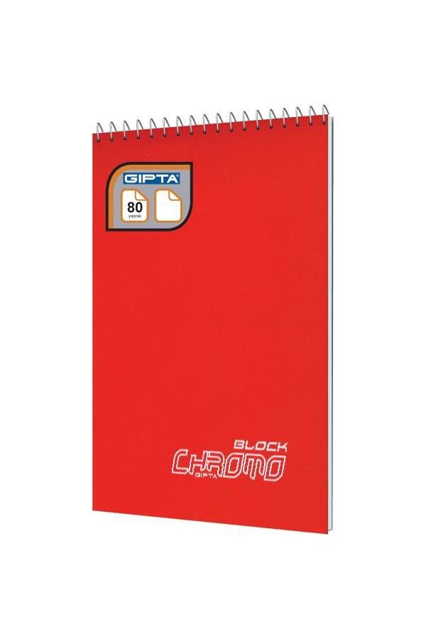 Gıpta-Chromo Block A4 80 Sheets Spiraled Unlined Notebook 1