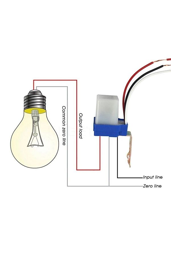 OEM-12V 15A Photocell Light Sensor - Night and Day Automatic Light Regulation with Arrow 1