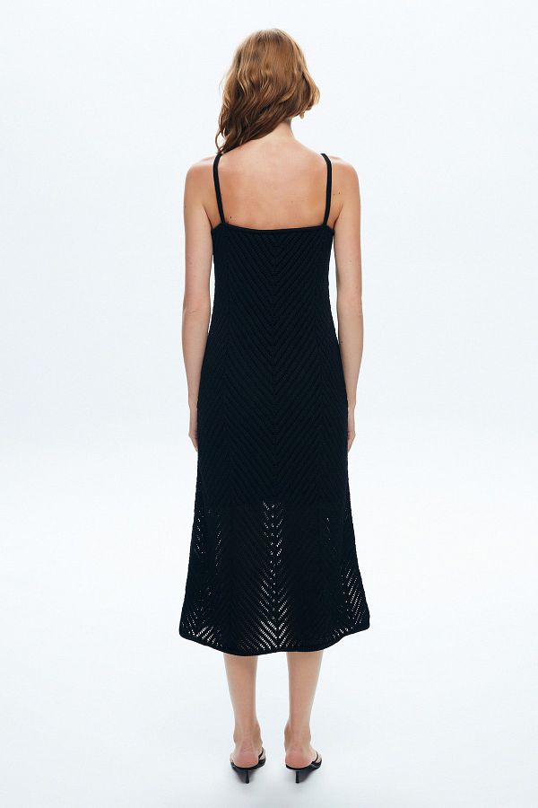 Love My Body Fashion Passion Strappy Long Knitwear Dress Trendyol