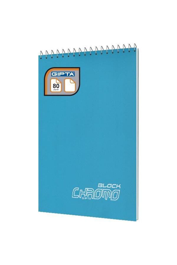 Gıpta-Chromo Block A4 80 Sheets Spiraled Unlined Notebook 1