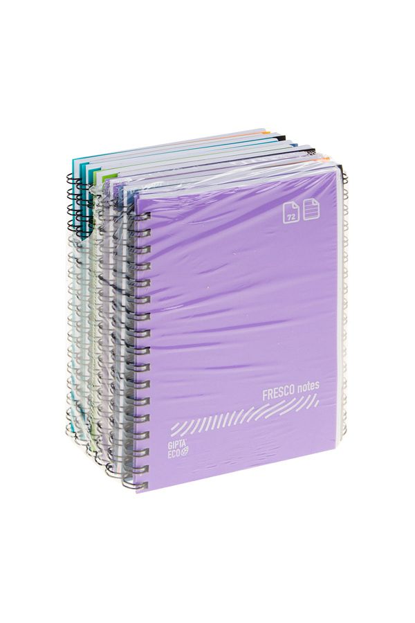 Gıpta-Spiral Pp.cover Fresco Notebook A6 72/1 "Price is for 1 Piece 1
