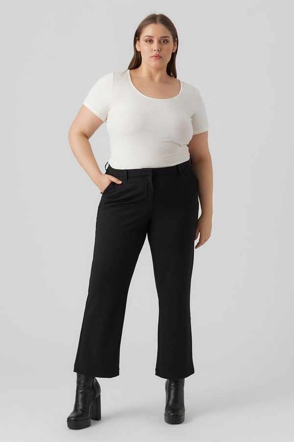 Veromoda Curve-Czarne spodnie damskie/dziewczęce Vero Moda Curve 1