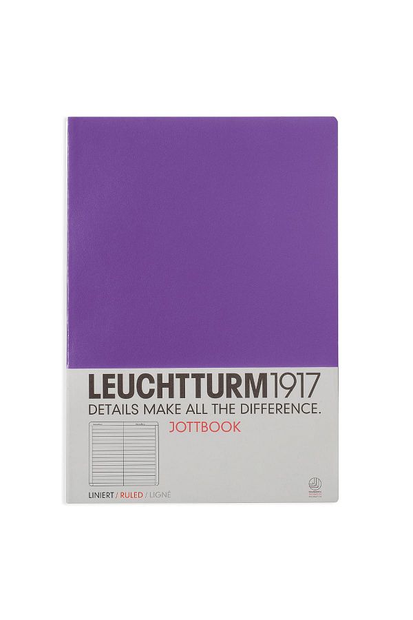 Leuchtturm1917-Jottbook A4, cu linii, copertă violet 1