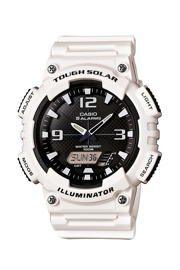 Casio-Men's White Watch Aq-s810wc-7a - Analog/Digital 1