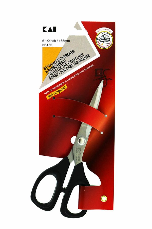 Kai-Kaı N-5165 Scissors 6 Inch Black Handle 1