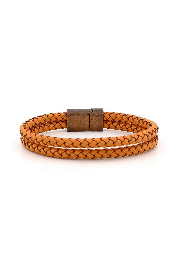 Solfera-Men's Tan Color Two Sira Bracelet Bt061 1
