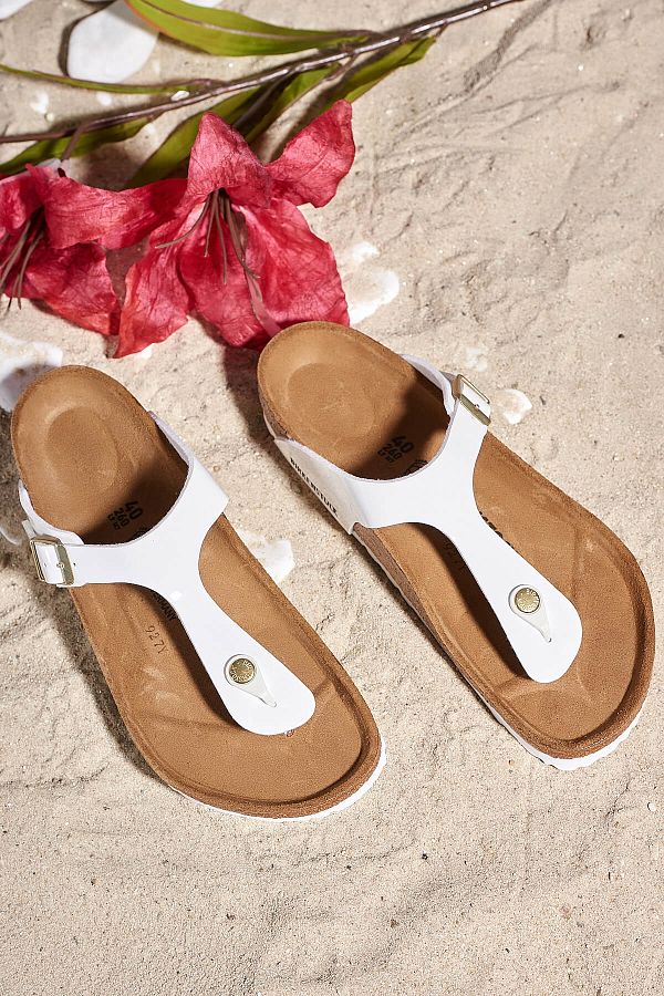 Birkenstock-Gizeh White Slippers1005299 1