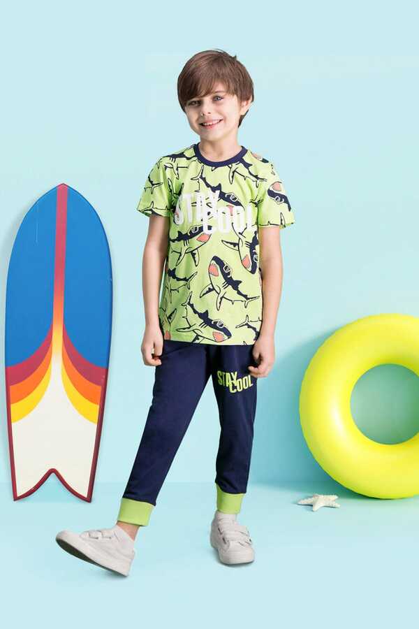 ROLY POLY-Stay Cool Green Boy's Pajama Set 1