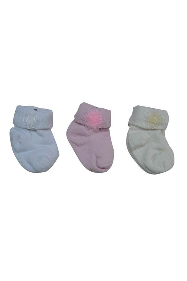 Minidamla-41362 Baby Socks 3 Pieces Pink 1