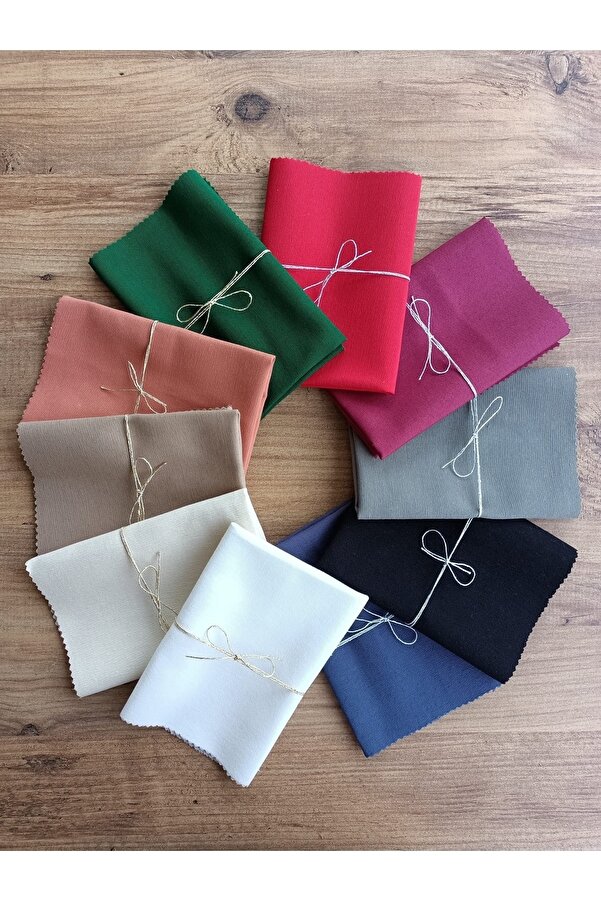 fabricorg Duck Bezi Kumaş Seti 2 (35x35 Cm ) 10 Adet