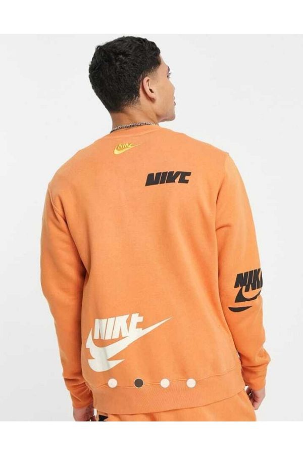 Nike Sportswear Sport Essentials Men s Orange Sweatshirt Cngstore Trendyol