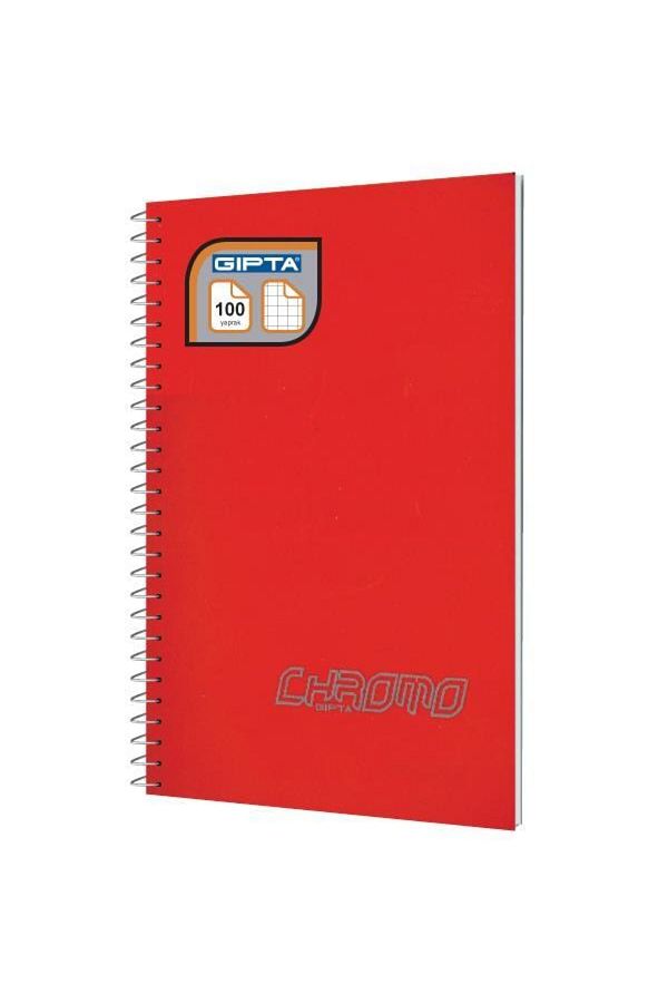 Gıpta-Chromo A4 100 Sheets Spiral Checked Notebook 1