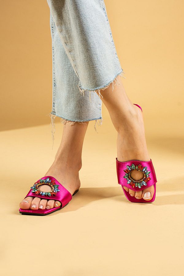 topukludunyas Stone Satin Slippers Buy 1 Size Small Trendyol