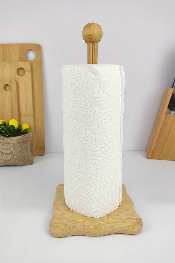 Digithome Bamboo Square Paper Towel Holder Thn74393 C1 1 18 Trendyol