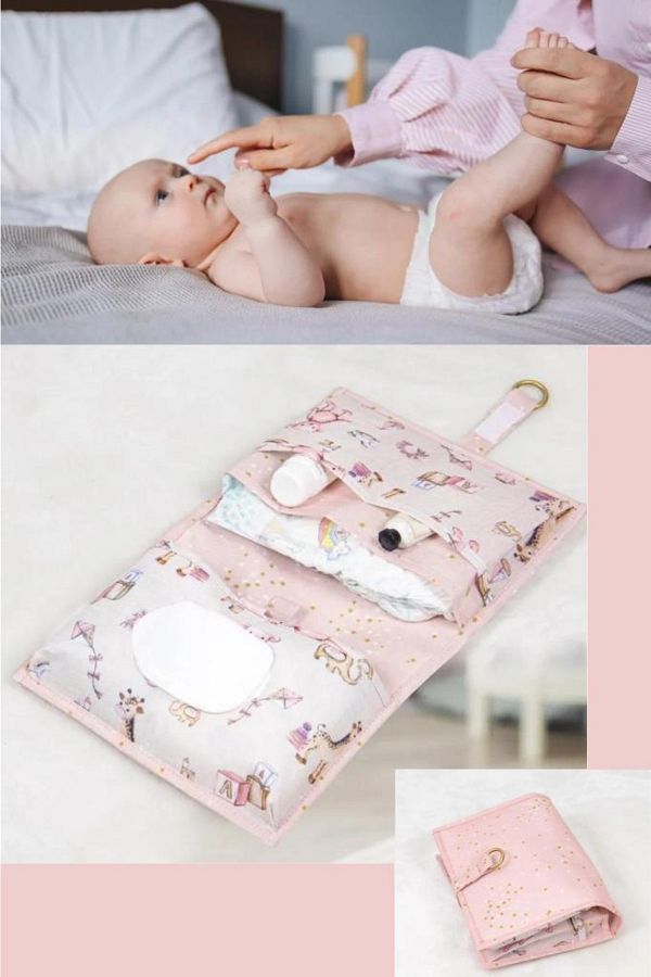 Flosoft Baby Diaper Backpack Pink Textile Trendyol