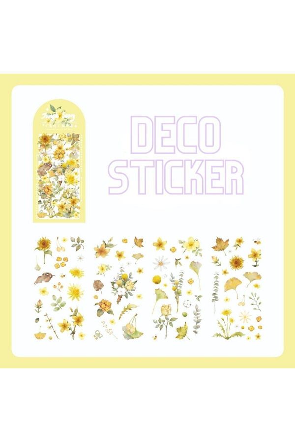 Kpop Dünyasi-Cute Floral Decorative Ornament Sticker 3 1