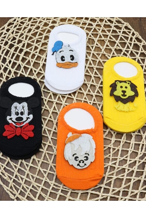 ÖZKARDEŞLER BABY Bebek Babet Keçe Fükürlü 4 Lü