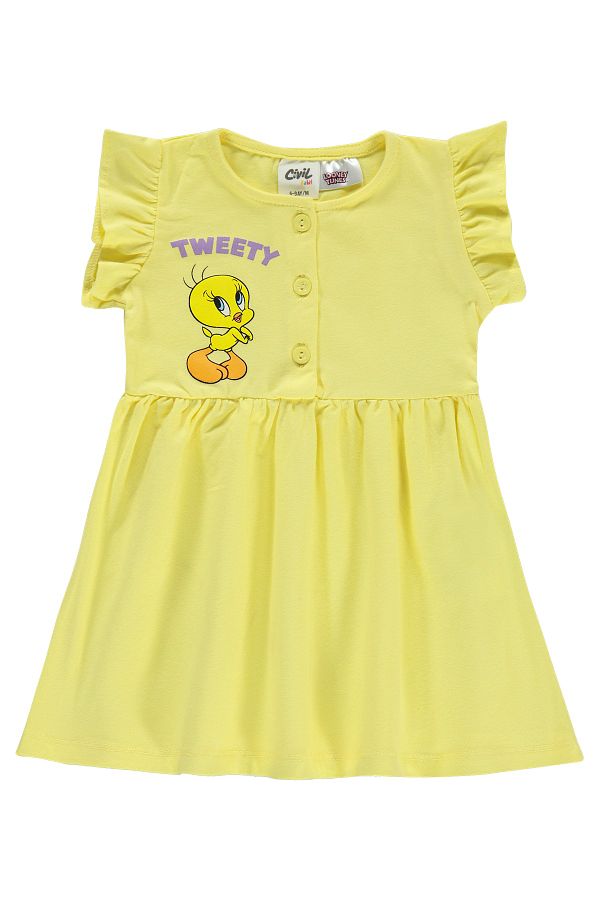Tweety 6 18 Months Yellow Baby Girl Dress Trendyol
