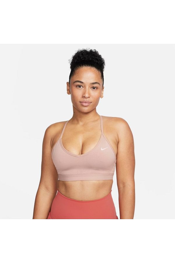 Nike beige sports bra deals