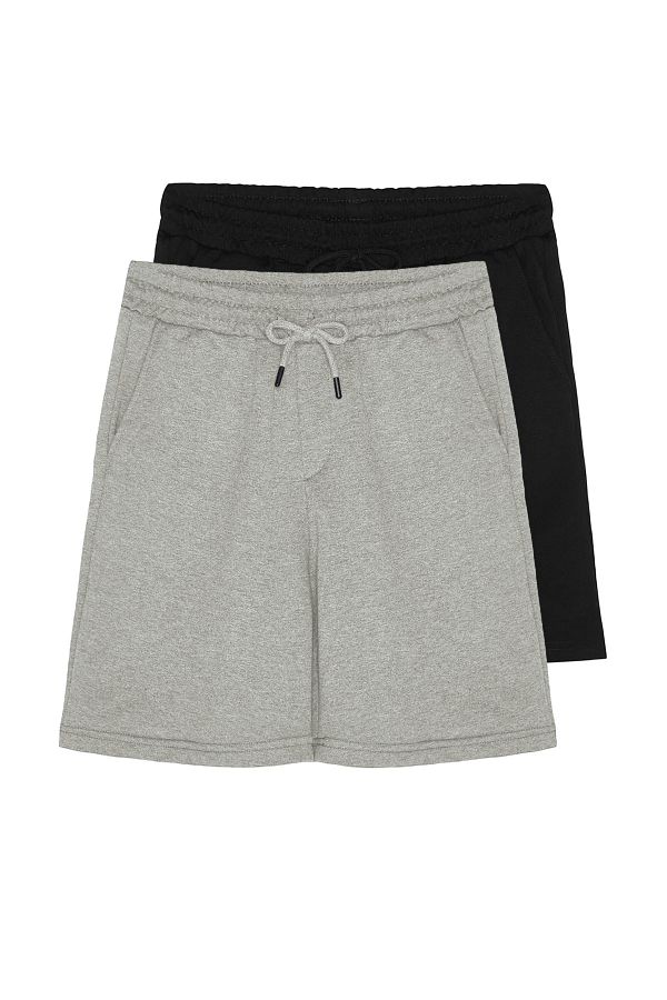 Trendyol Collection-Farbenfrohe Basic-Shorts – 2er-Pack, Regular Fit TMNSS21SR0095 1