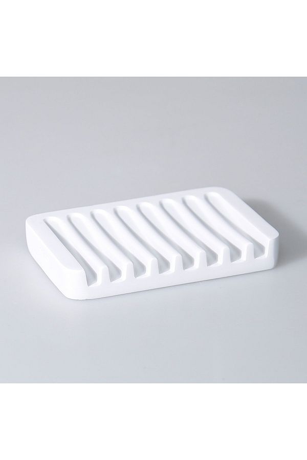 Selim-Dozator de săpun solid neted alb 1