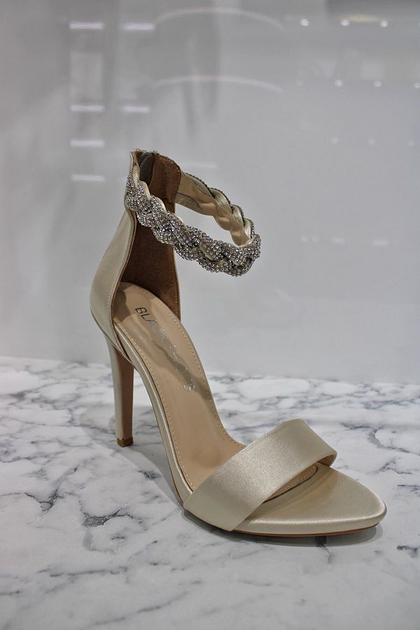 Beige evening shoes discount