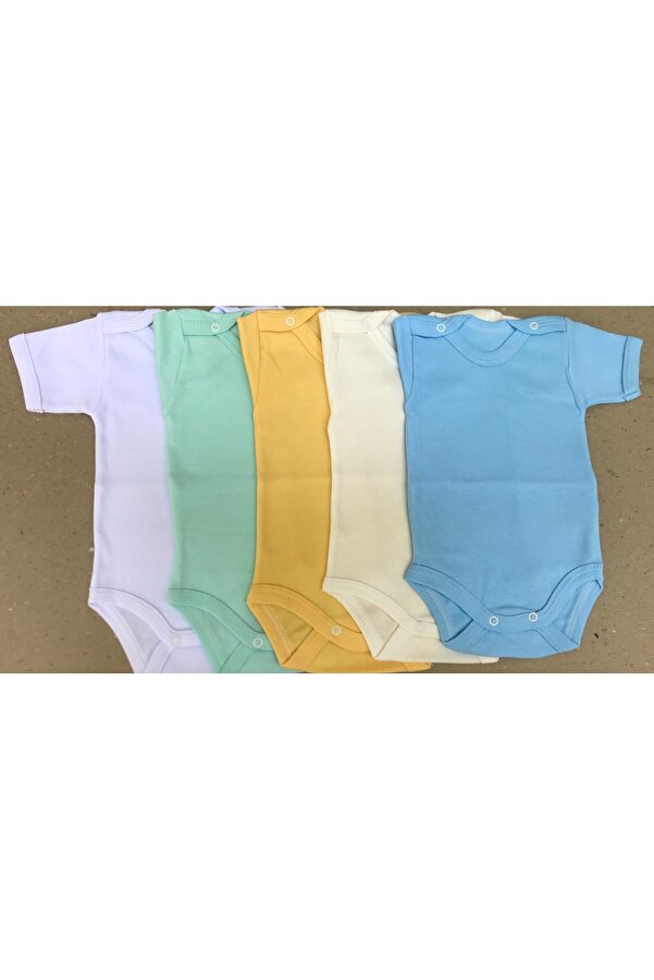 bebedino Çıtçıtlı Badi Kısa Kol 5'Li Paket