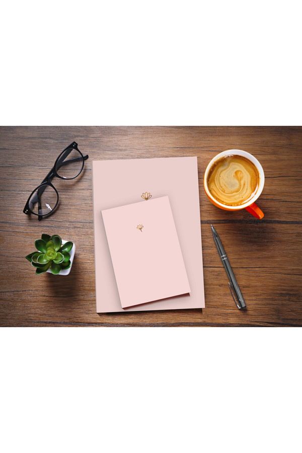 AKILLICA-Notebook Set of 2 Pink Notebooks Pastel Notebook 1