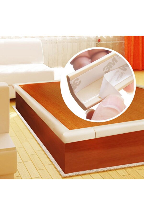 AGUBUGU BABY - 2 Metre Kenar + 4 Adet Köşe 8mm - Krem