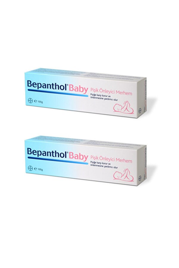 Bepanthol Provitamin B5 Içeren Bebek Pişik Önleyici Merhem 100 gr X 2 Adet
