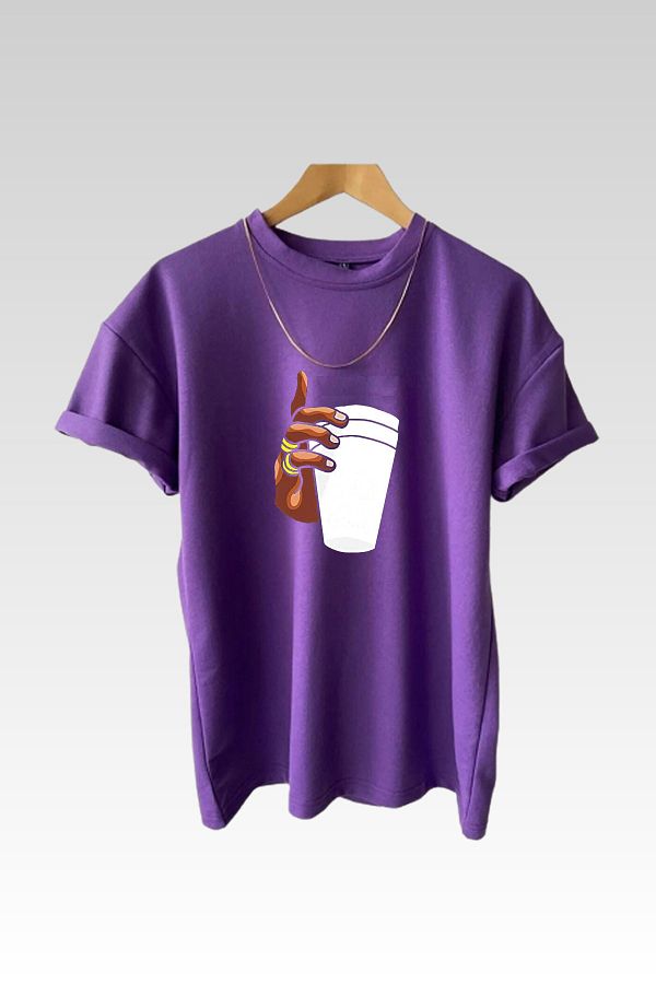 MODAGEN-Tricou oversize pentru bărbați, 100% bumbac, cu imprimeu cupa 1