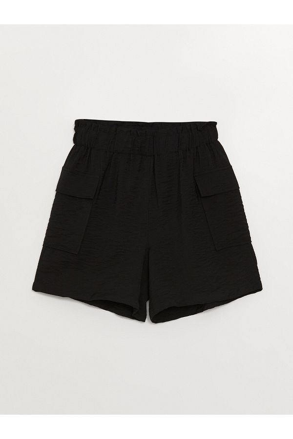 LC Waikiki-Pantaloni scurți pentru damă, cu talie elastică, cu talie standard 1
