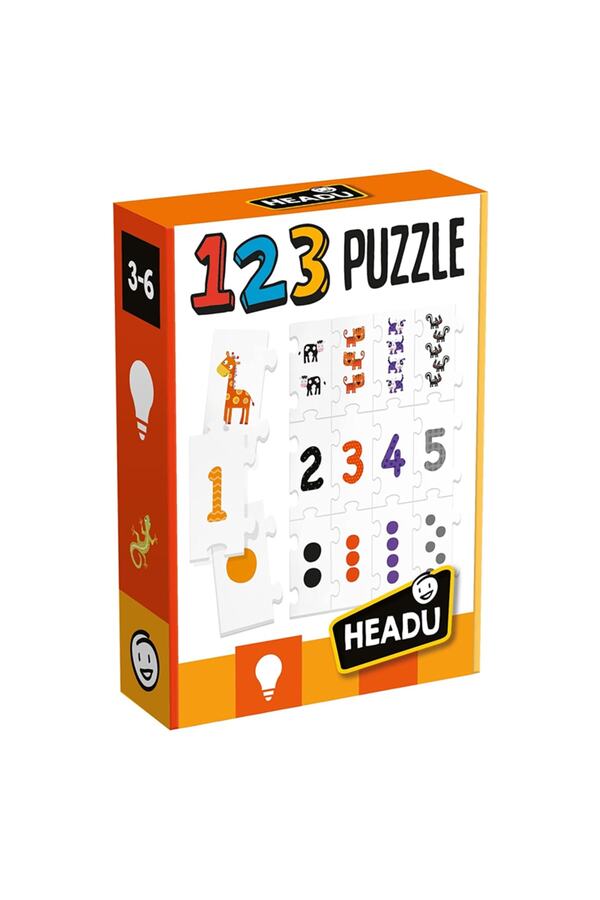 Headu-123 لغز أرقام لغز تعليمي لتعليم العد 1