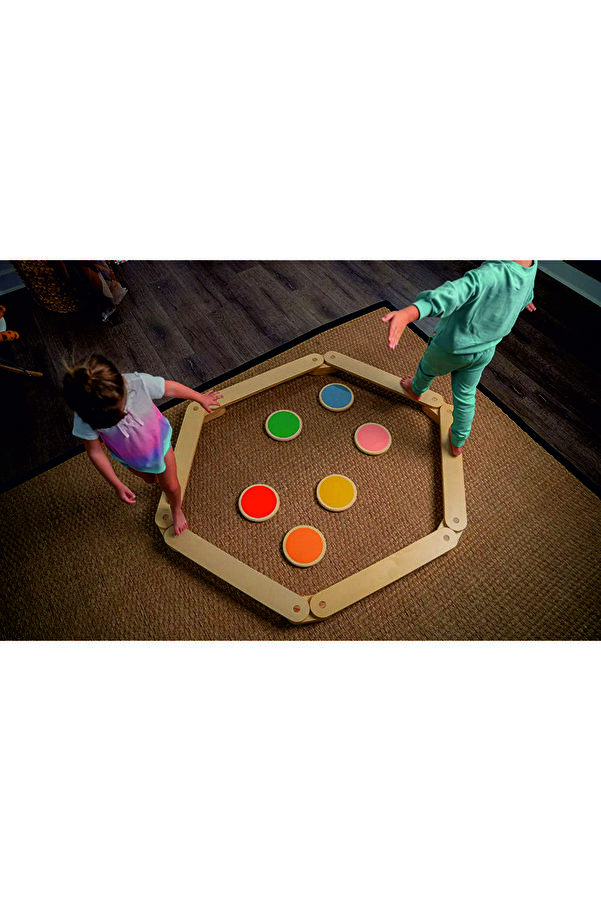 wudie Ahşap Denge Kirişi, Denge Tahtası, Çocuk Aktivite Oyuncağı Wood Balance Beam