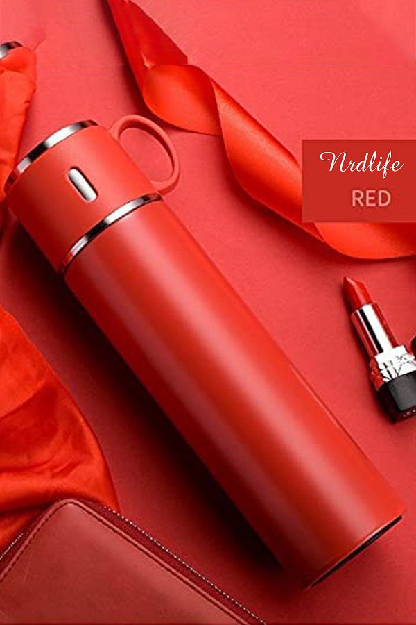 NRDLİFE-كوب ترمس من الفولاذ المقاوم للصدأ 316 سعة 580 مل مع كوب ترمس ساخن وبارد لمدة 20 ساعة 1