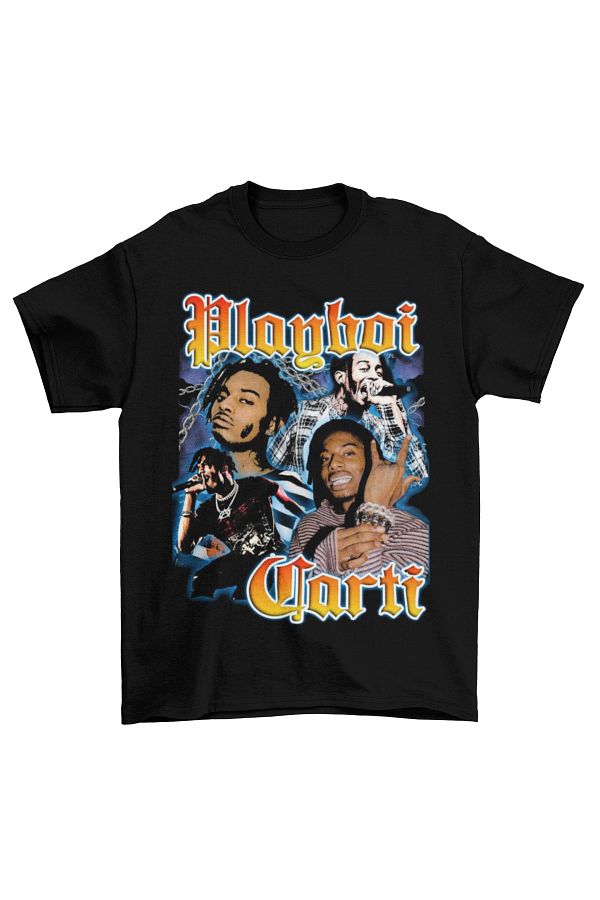 Urbanstadt Playboi Carti 90 s Vintage Tee Black T Shirt Trendyol