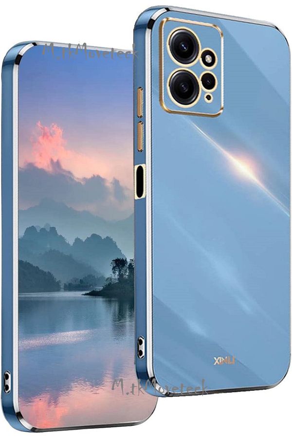 m.tk moveteck-Xiaomi Redmi Note 12 4g Case with Camera Protection Glossy Gold Gold Edge Soft Silicone Cover Armor 1