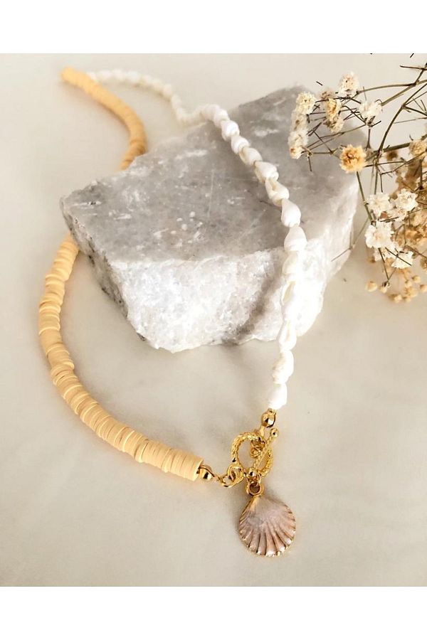 Vintage seashell necklace cheap