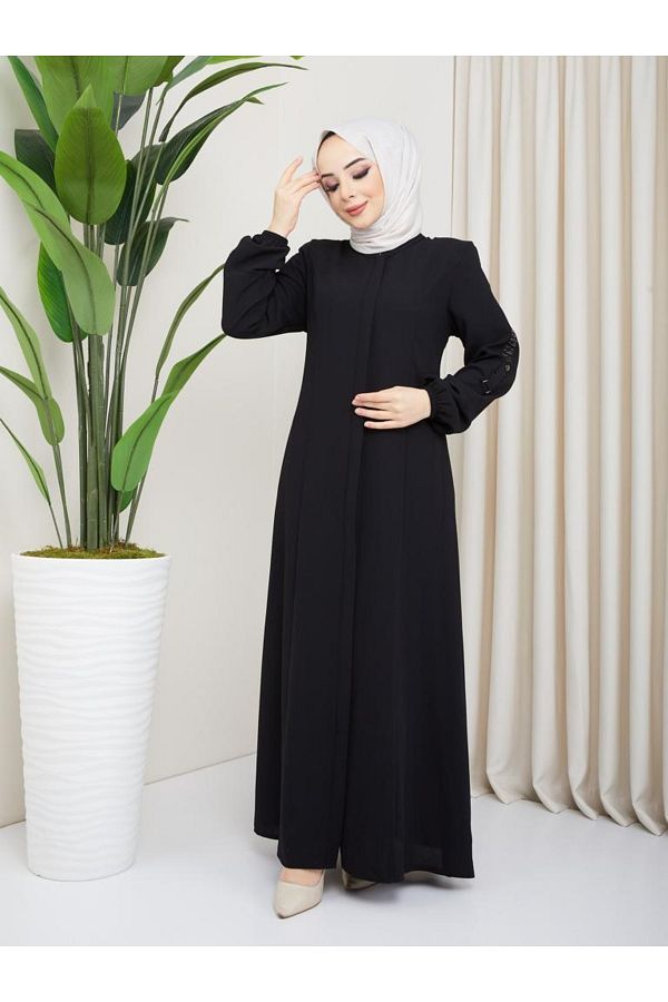 ZEWAH R FASH ON Summer Ferace New Season Tight Fit with Elastic Arms and Embroidery Detail Choose One Size Larger Trendyol