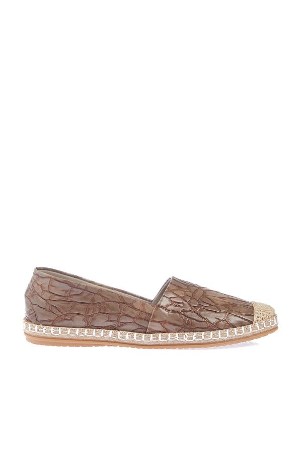 Yaya by Hotic Espadrilles Brown Flat Trendyol