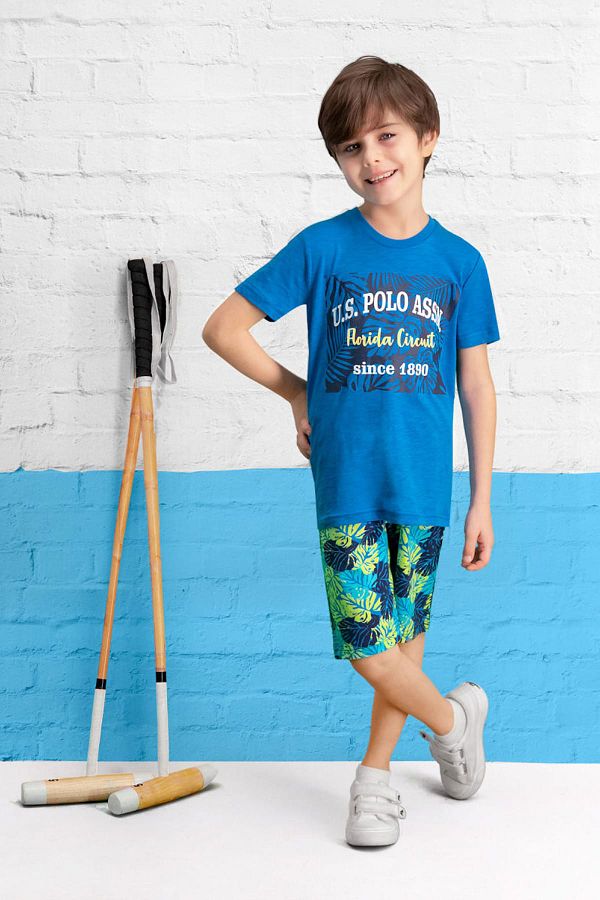 U.S. Polo Assn.-Лицензиран костюм Blue Boy Bermuda 1